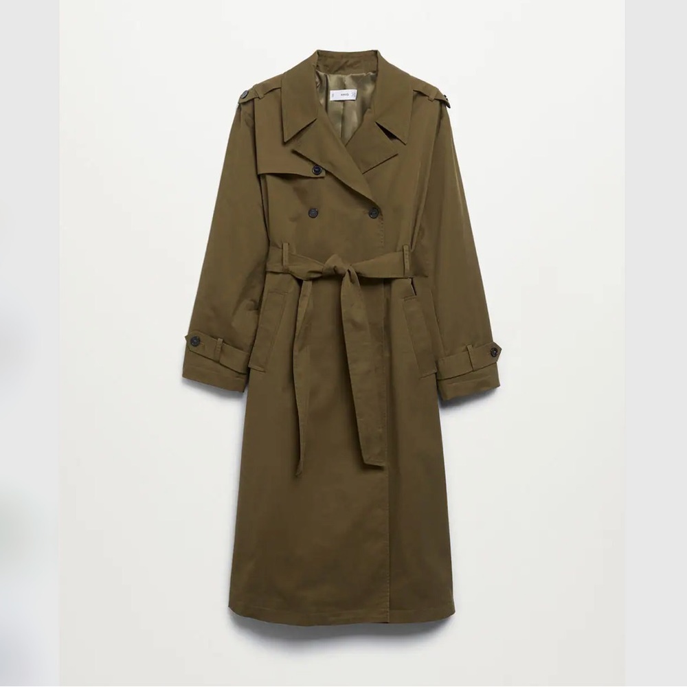 Mango cotton classic trench coat size Small